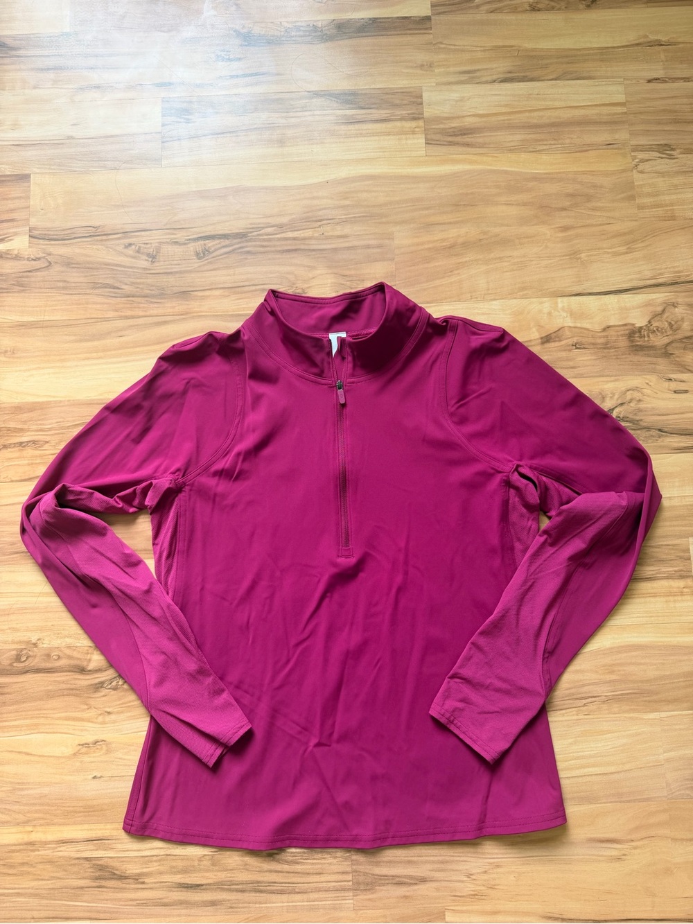 Lululemon Long Sleeve 1/4 Zip Top - Raspberry